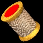 spool of thread - the thread shape is formed with the material