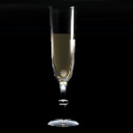 Champagne glass with champagne